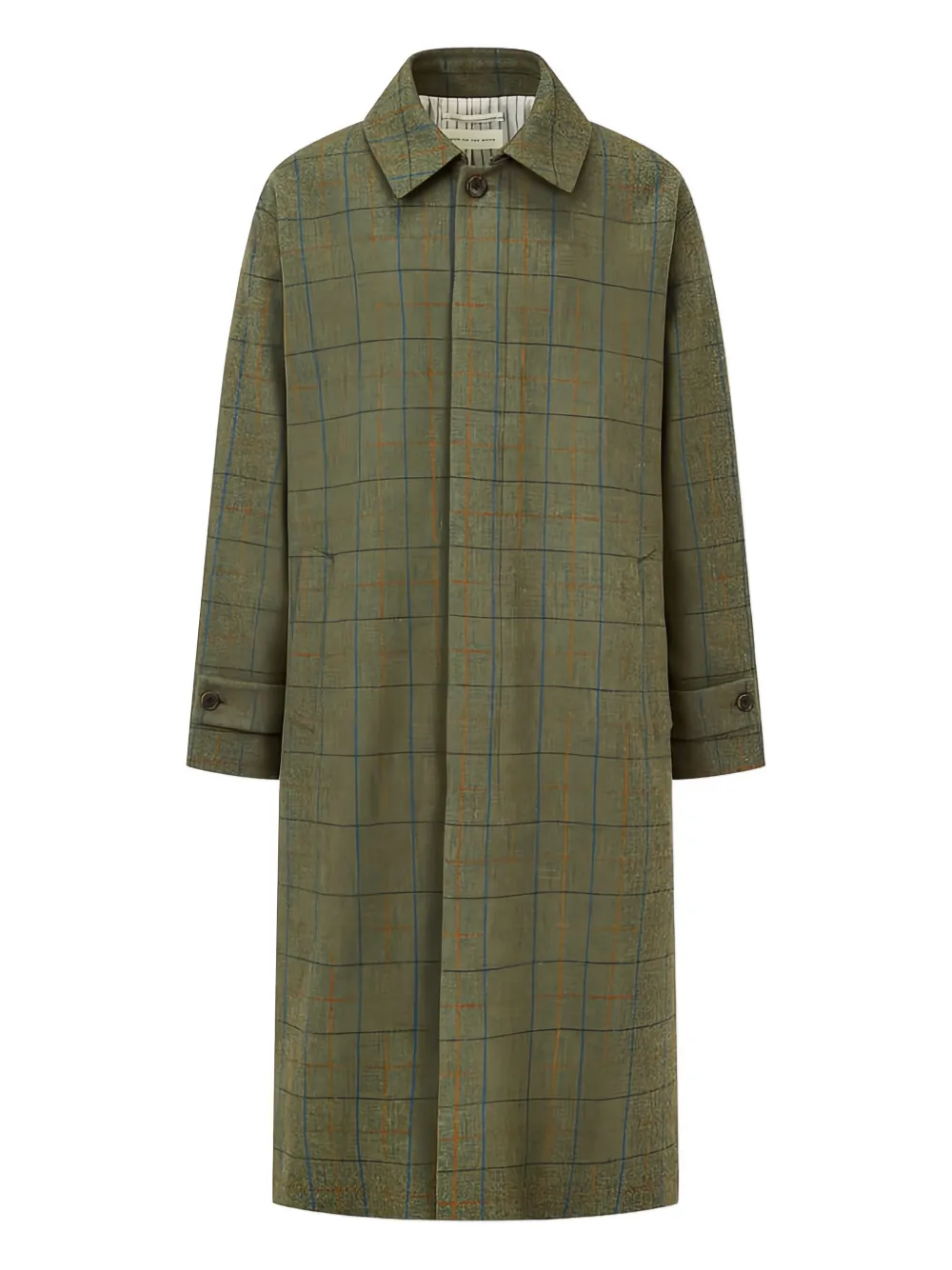 Man On The Boon. checked overcoat | verde | Image 1