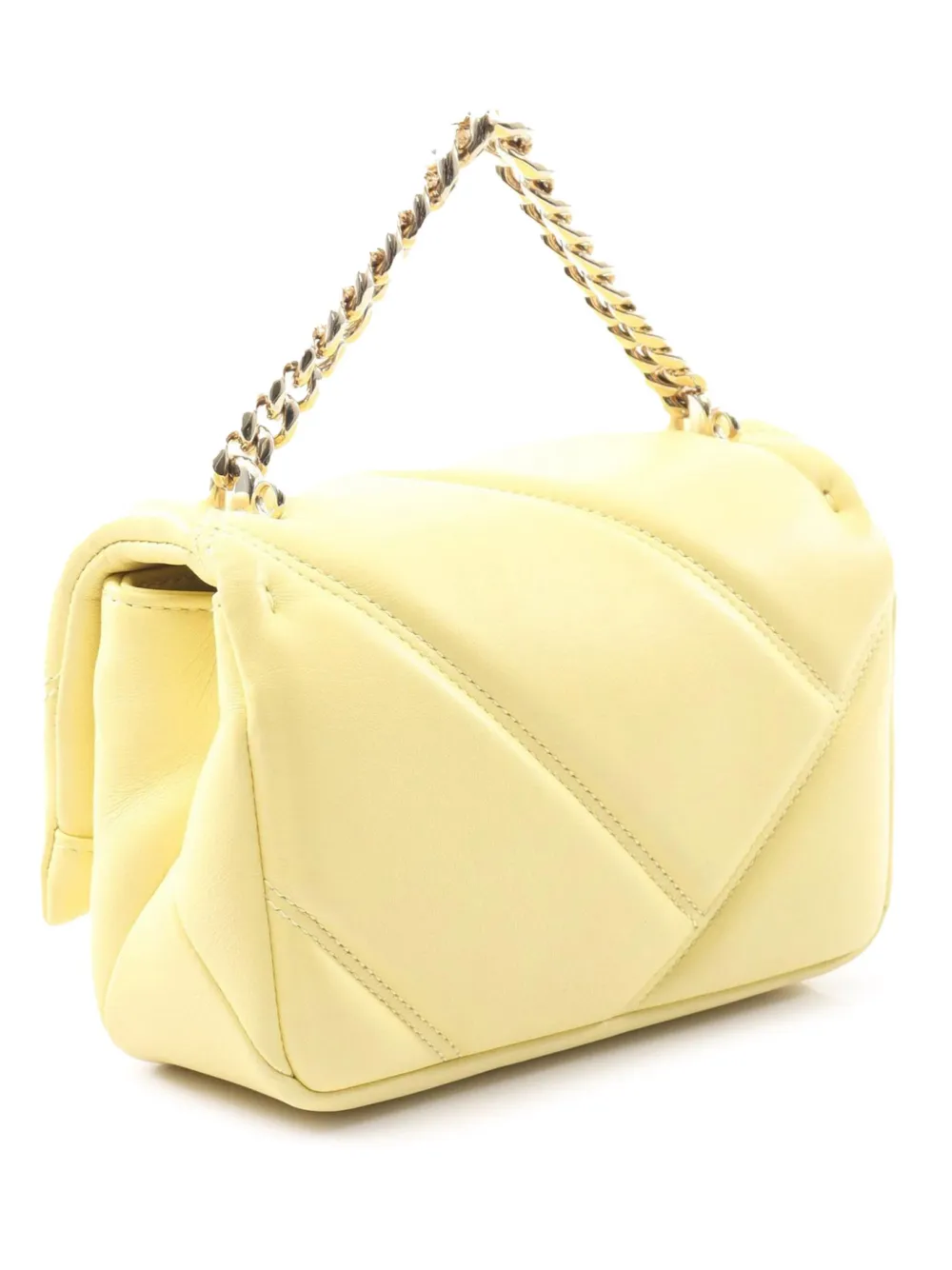 Pre-owned Bvlgari 2010-2025 Mini Leather Serpenti Cabochon Satchel In Yellow