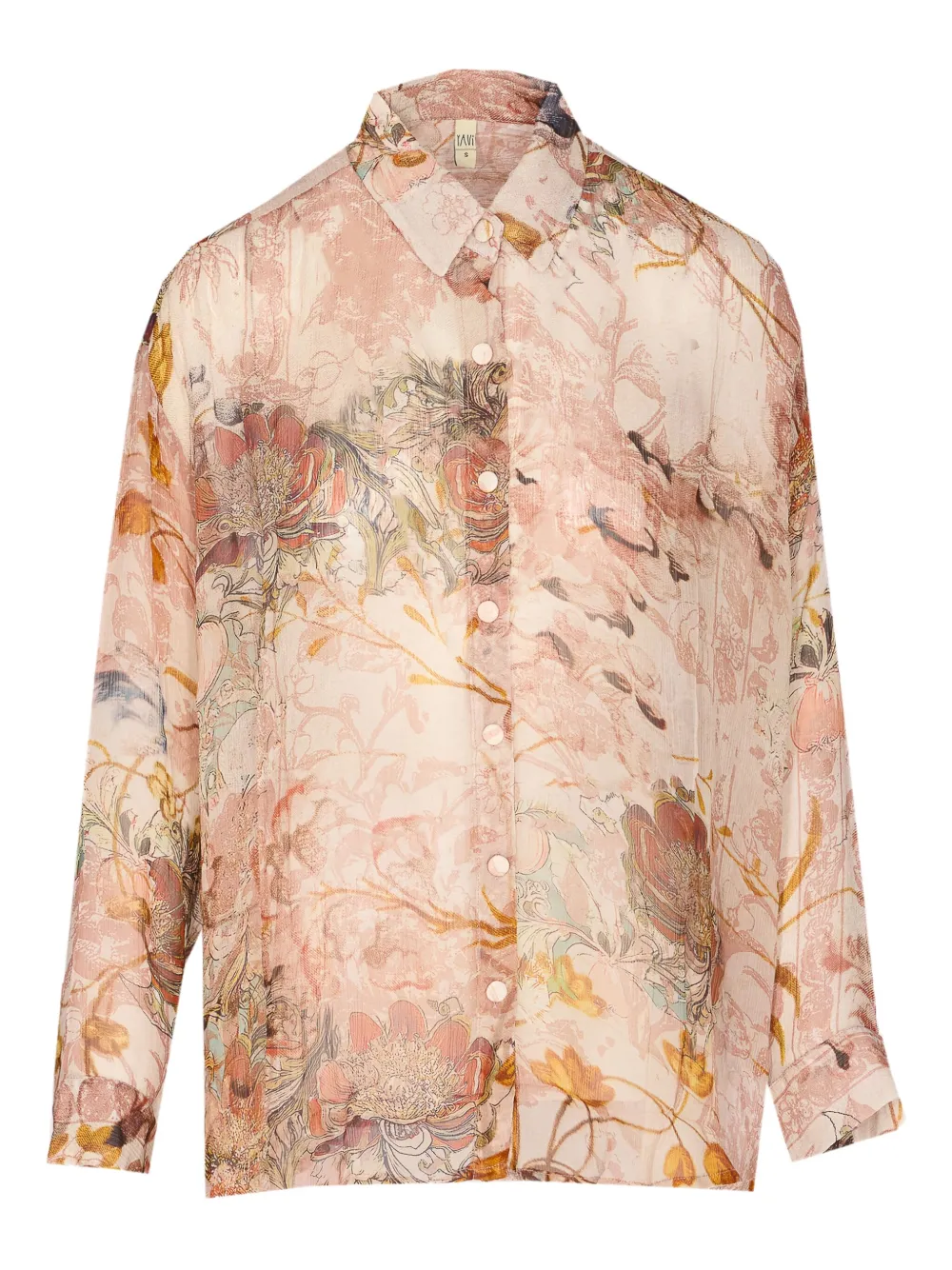 YAVI button printed shirt | Neutrals | Image 1