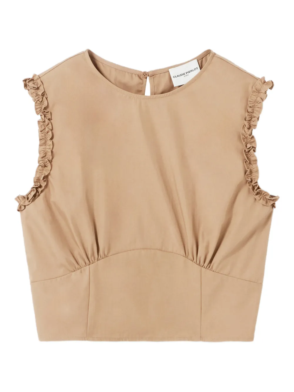 Claudie Pierlot Top con ruches - Toni neutri