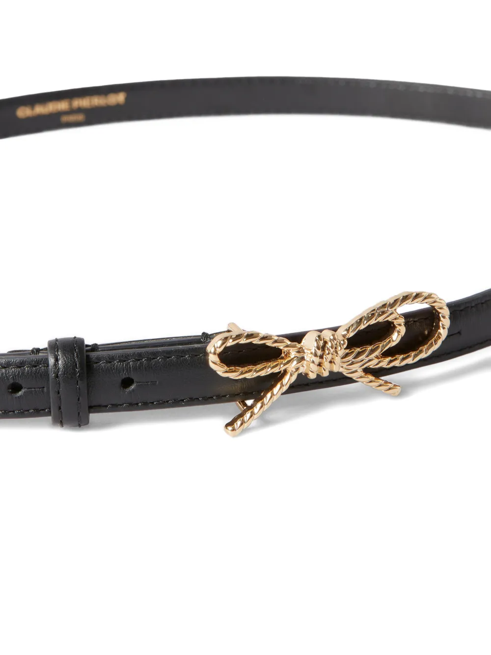 Claudie Pierlot bow buckle belt - Zwart