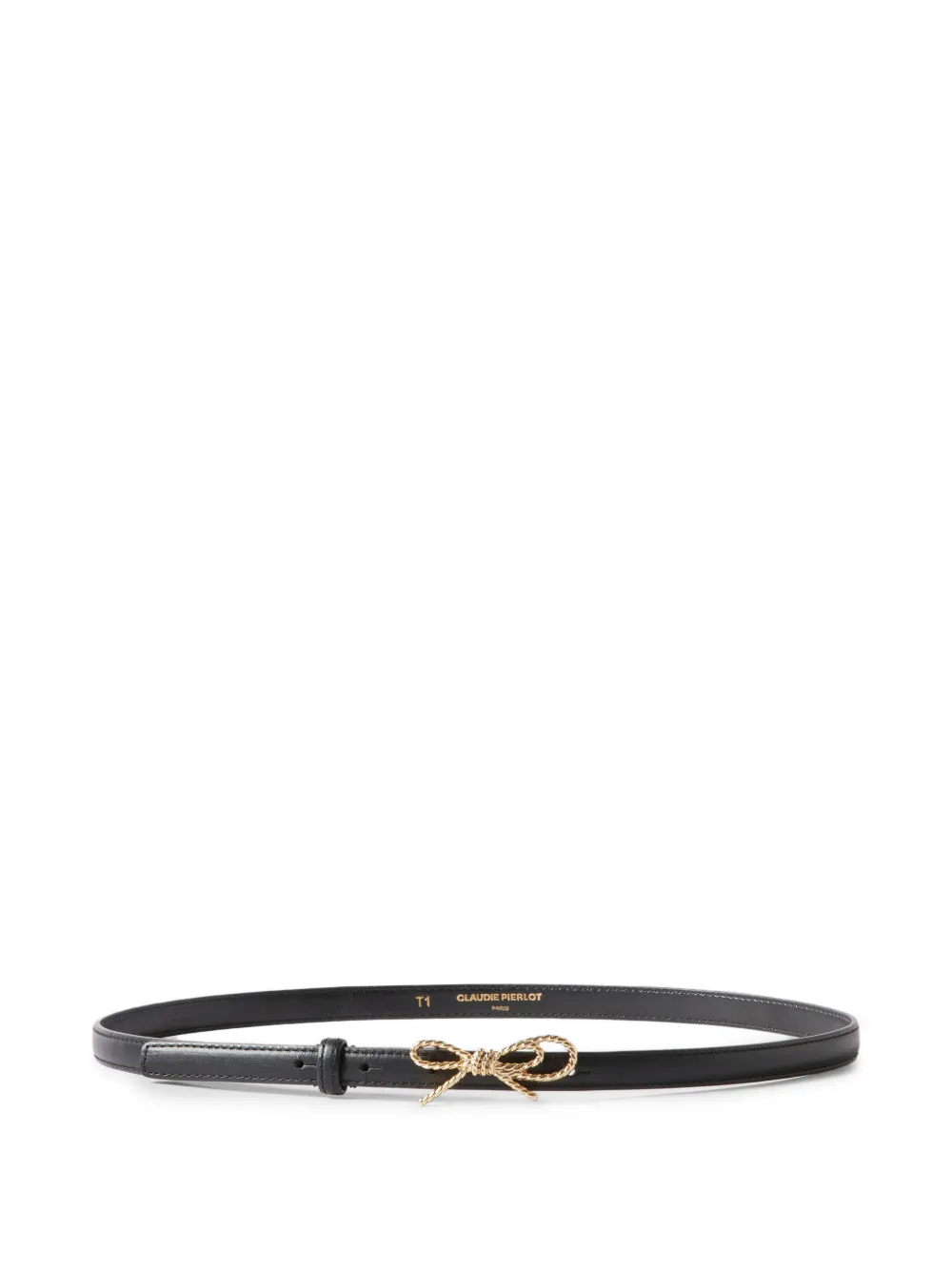 Claudie Pierlot bow buckle belt - Nero