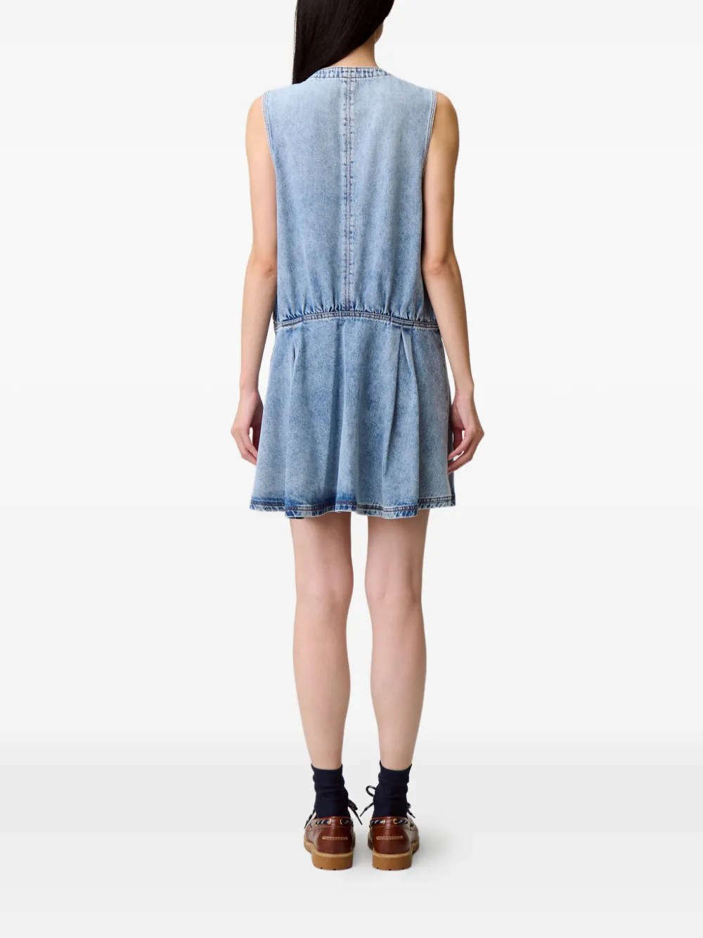 Buttoned Denim Day Dress