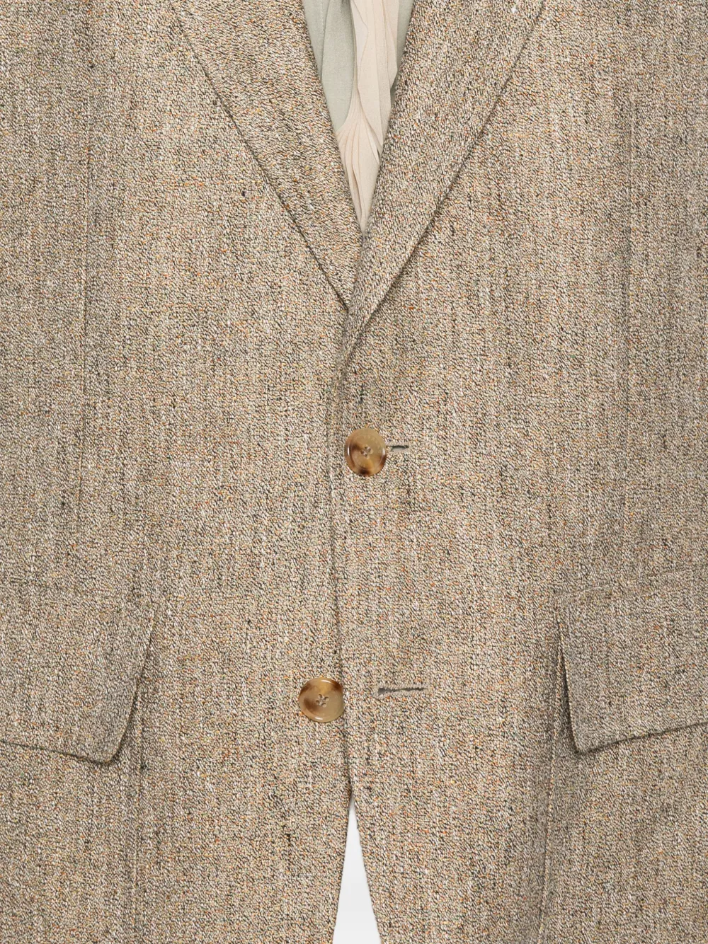 Single-Breasted Notched-Lapel Blazer