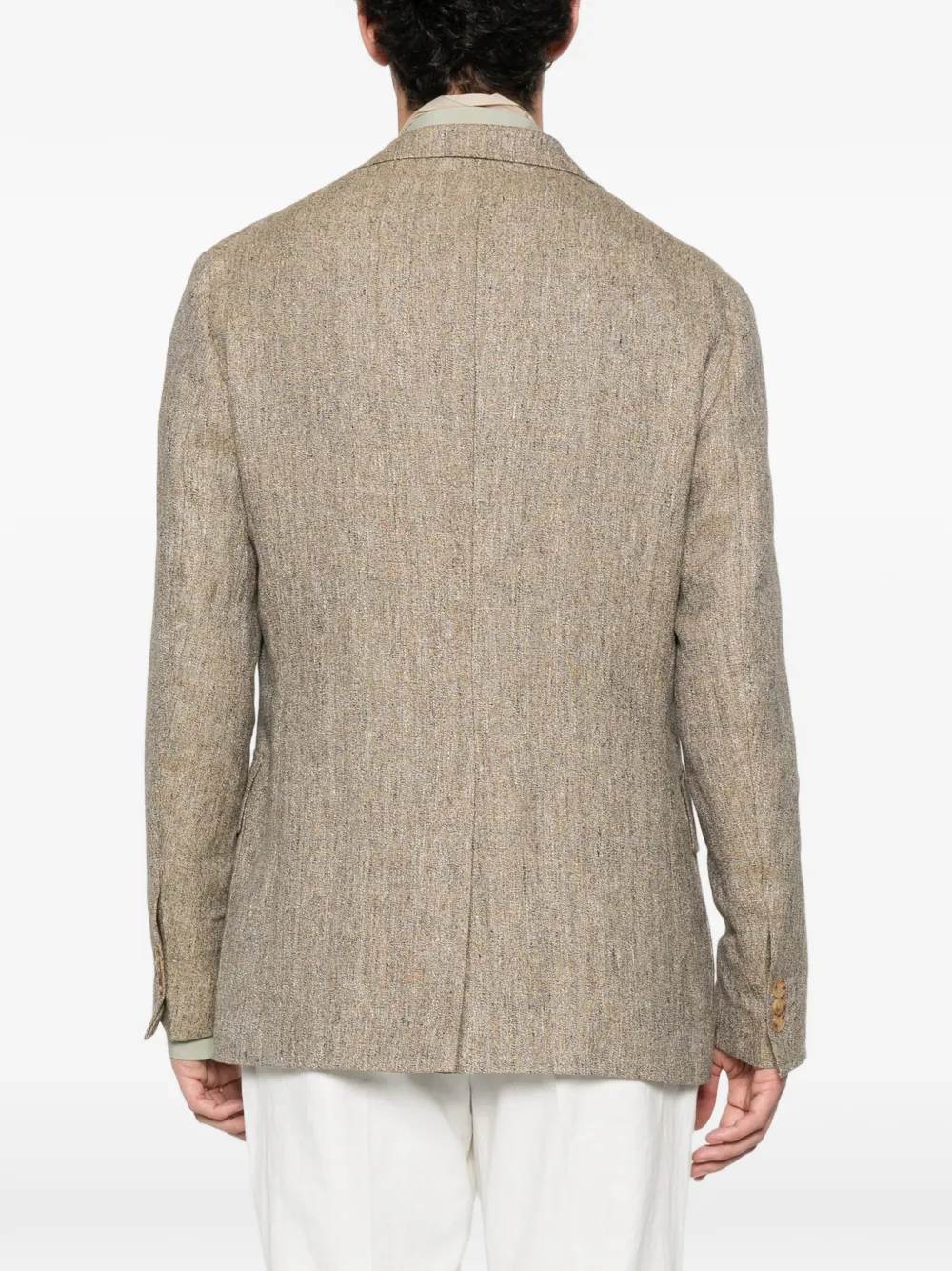 Single-Breasted Notched-Lapel Blazer