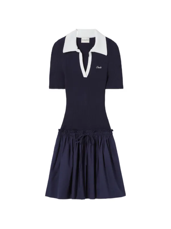 Claudie Pierlot A-line V-neck Mini Dress | Blue | FARFETCH GE