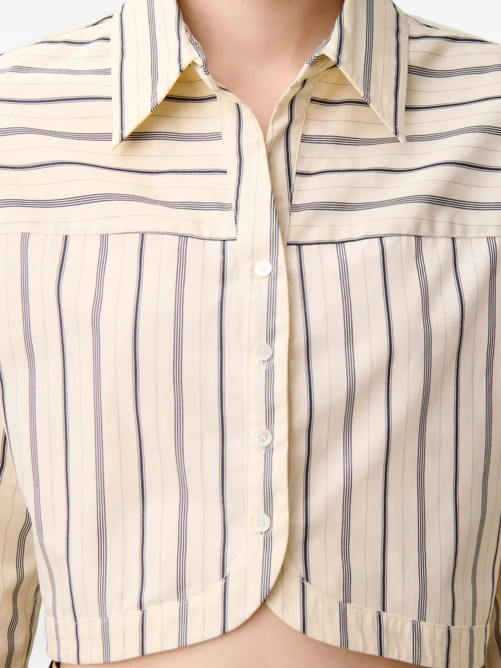 Claudie Pierlot Gestreepte blouse Beige