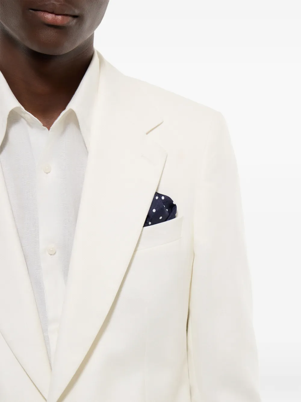 FURSAC Blazer met enkele rij knopen Beige