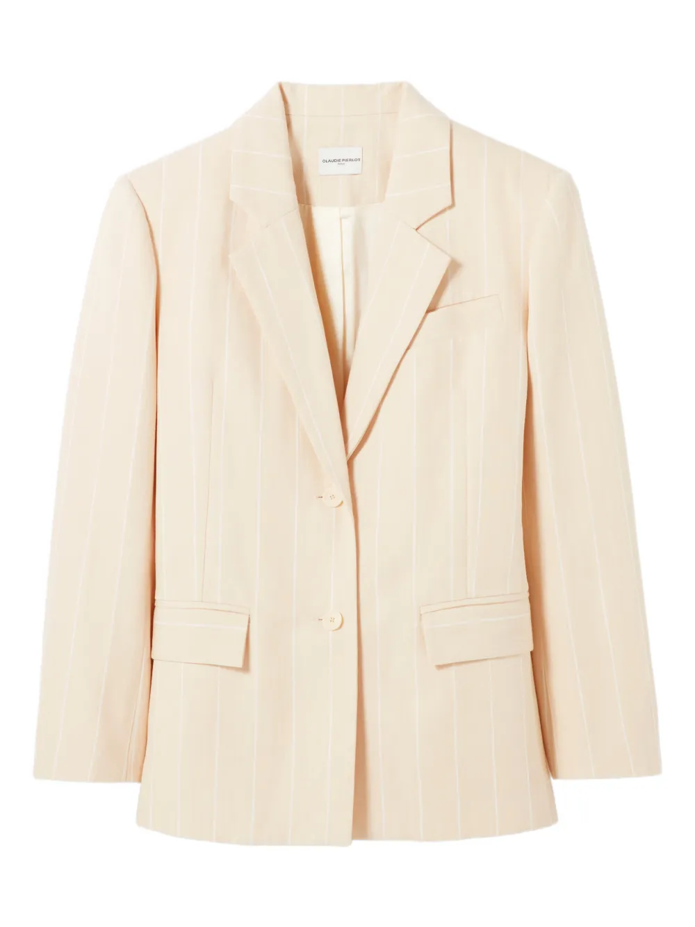 Claudie Pierlot pinstripe pocket blazer - Toni neutri