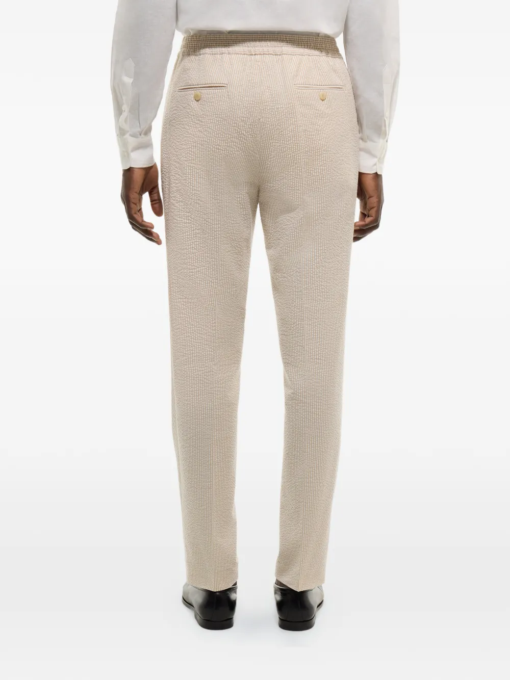 FURSAC Gestreepte broek Beige