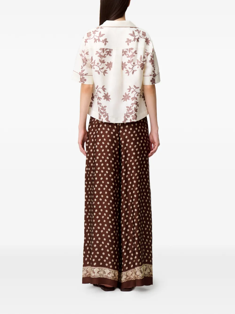 Claudie Pierlot Overhemd met bloemenprint Wit