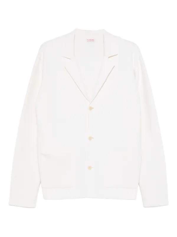 FURSAC V-neck Button-front Cardigan in Neutrals
