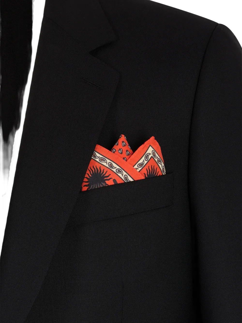 FURSAC border-detail pocket square - Oranje