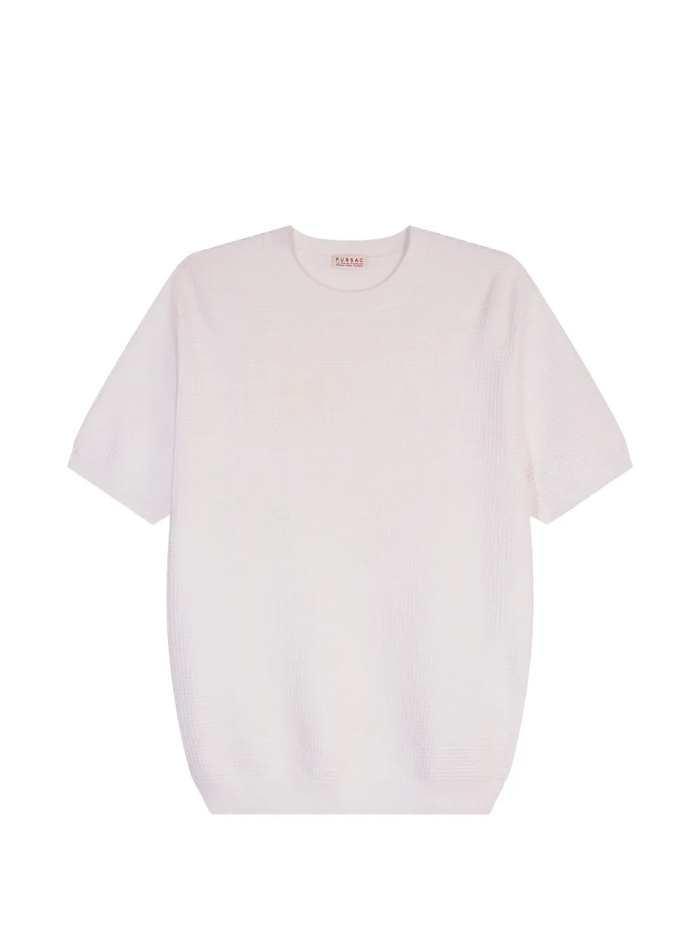 FURSAC T-shirt lavorata a nido d'ape - Bianco