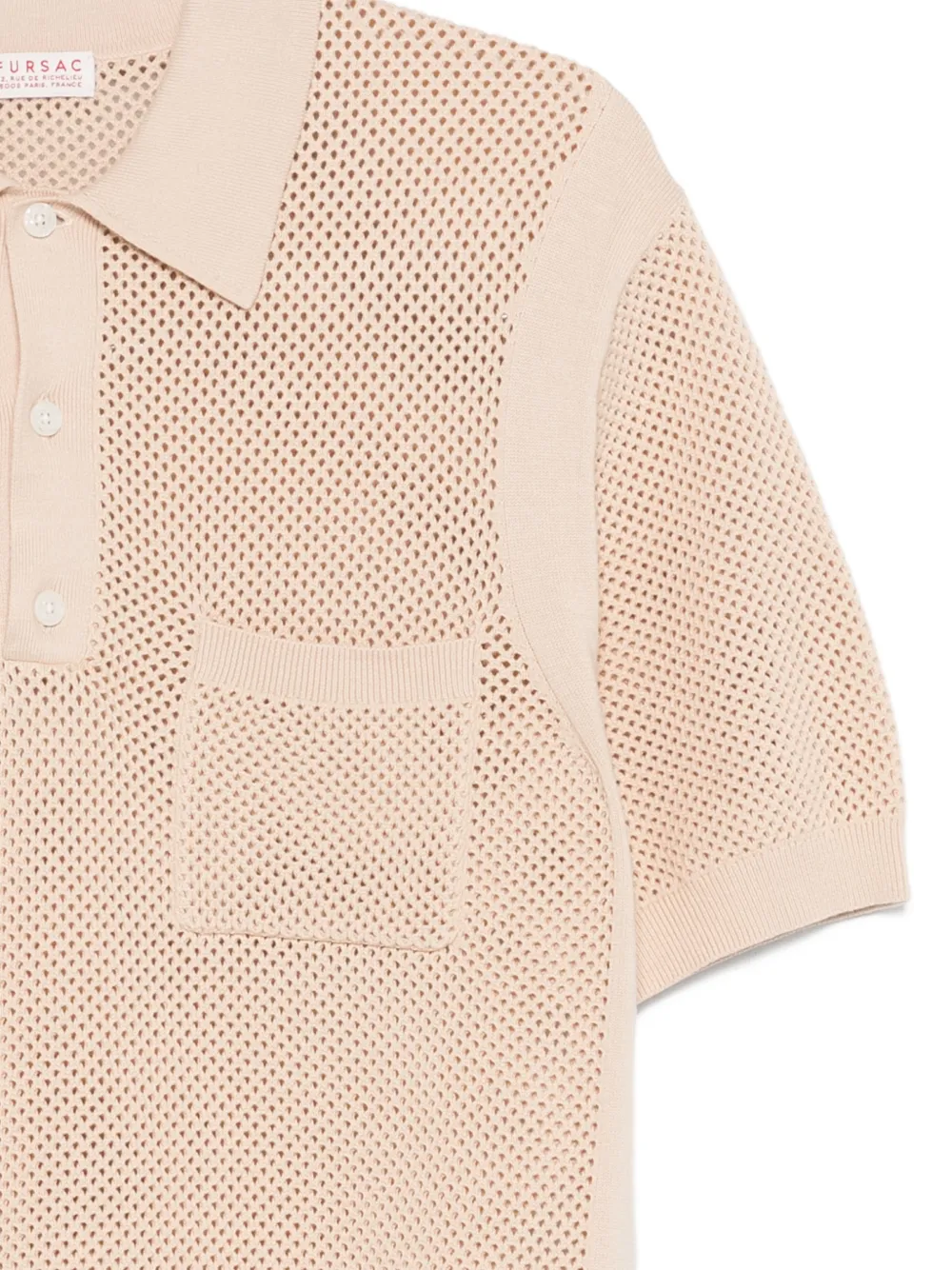  Fursac Pocket Openwork Polo Shirt - Neutrals 