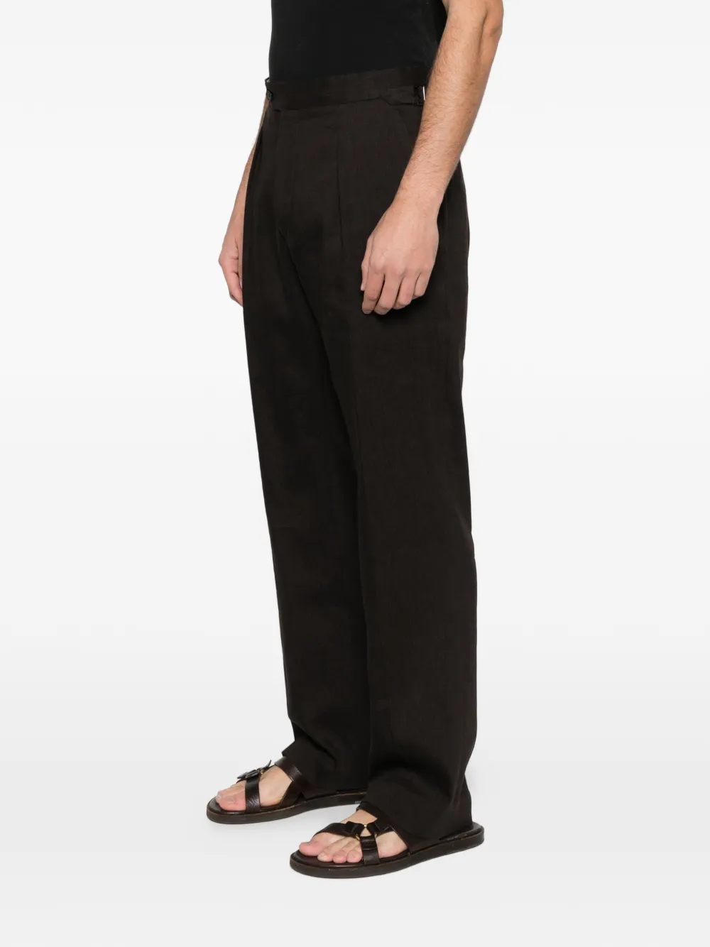  Fursac Pleated Trousers - Brown 