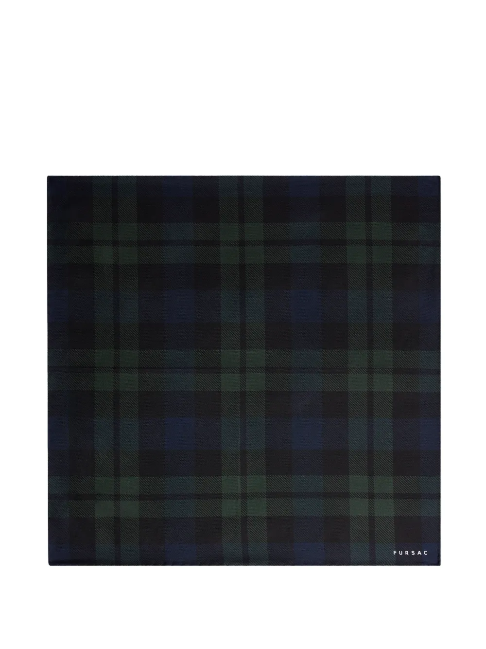 FURSAC tartan pocket square - Schwarz