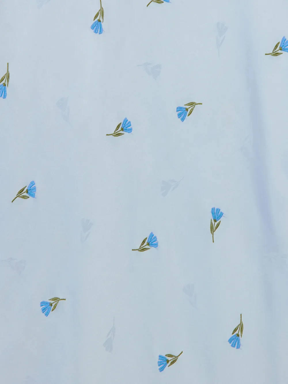 Claudie Pierlot Satijnen rok met bloemen Blauw