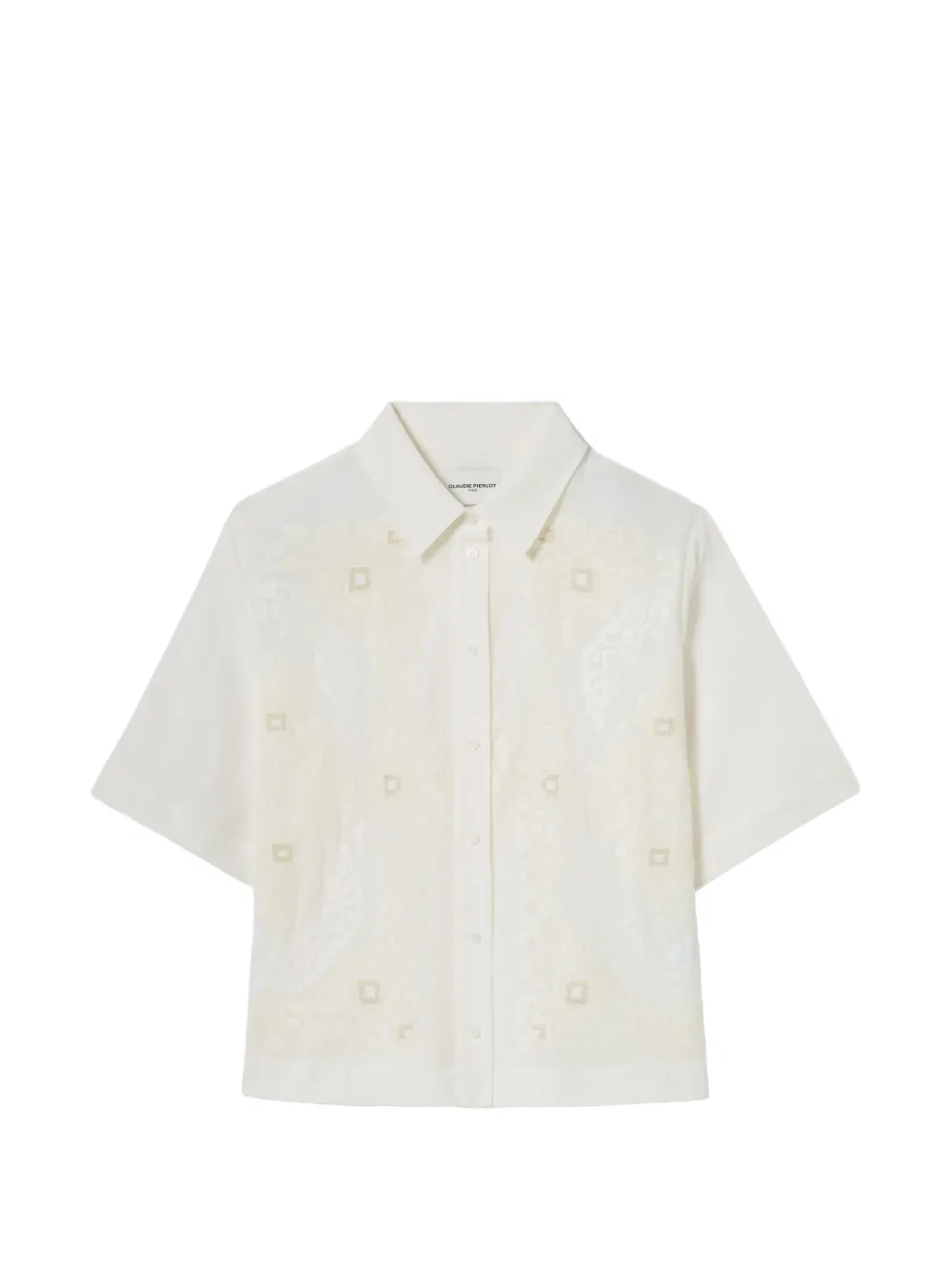 Claudie Pierlot embroidered shirt - Bianco