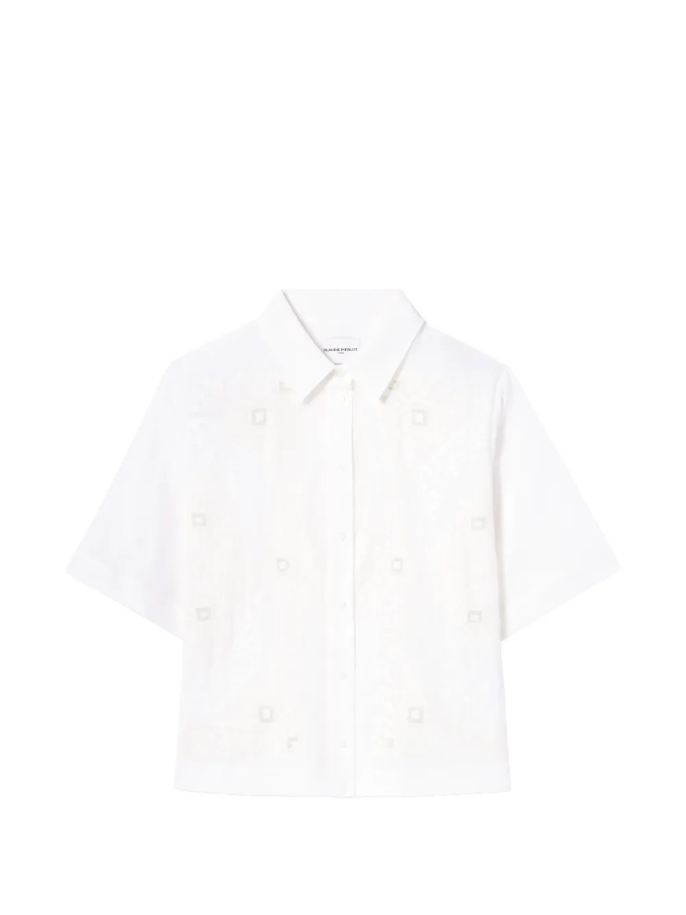 Claudie Pierlot embroidered shirt - Bianco