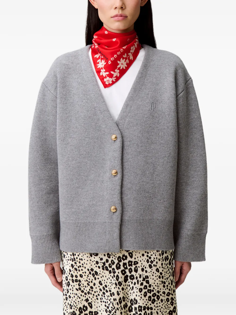 Claudie Pierlot Oversized vest van wolblend Grijs