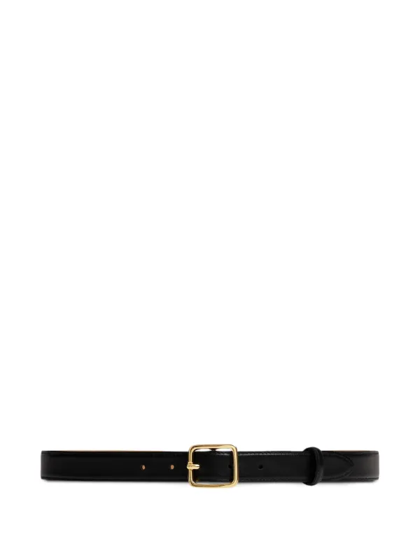 FURSAC Square-buckle Leather Belt in Black