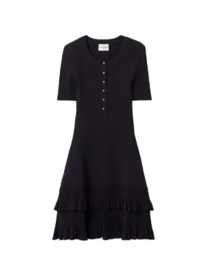 SANDRO ボタン ミニドレス | ブラウン | FARFETCH JP