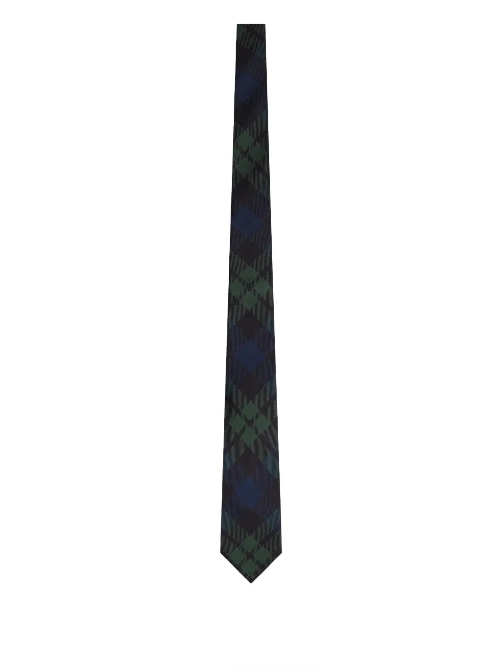 FURSAC plaid silk tie - Verde