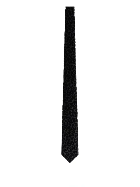 FURSAC leopard-pattern cotton tie