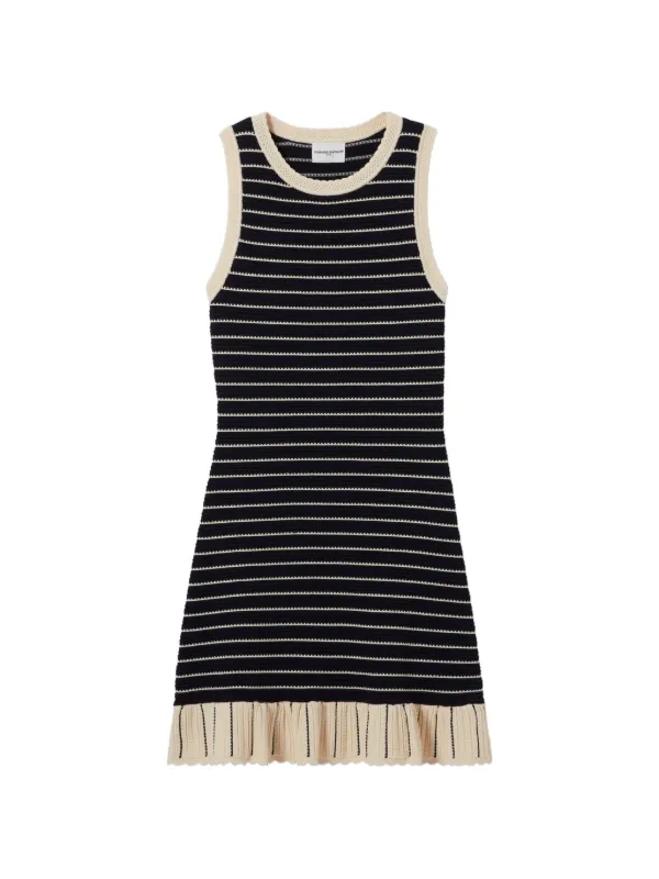 Claudie Pierlot Striped Knitted Dress | Blue | FARFETCH Claudie Pierlot Striped Knitted Dress | Blue | FARFETCH