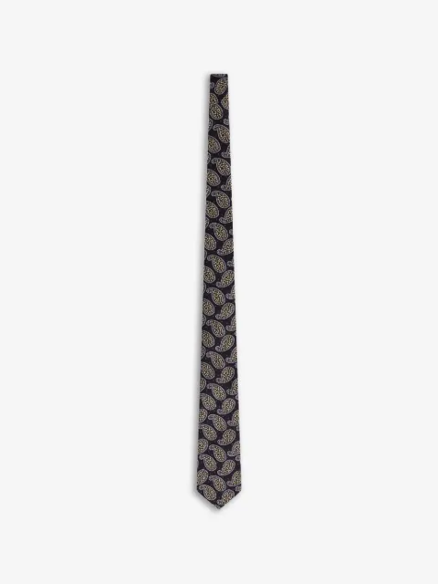 FURSAC corbata de seda con estampado de cachemira