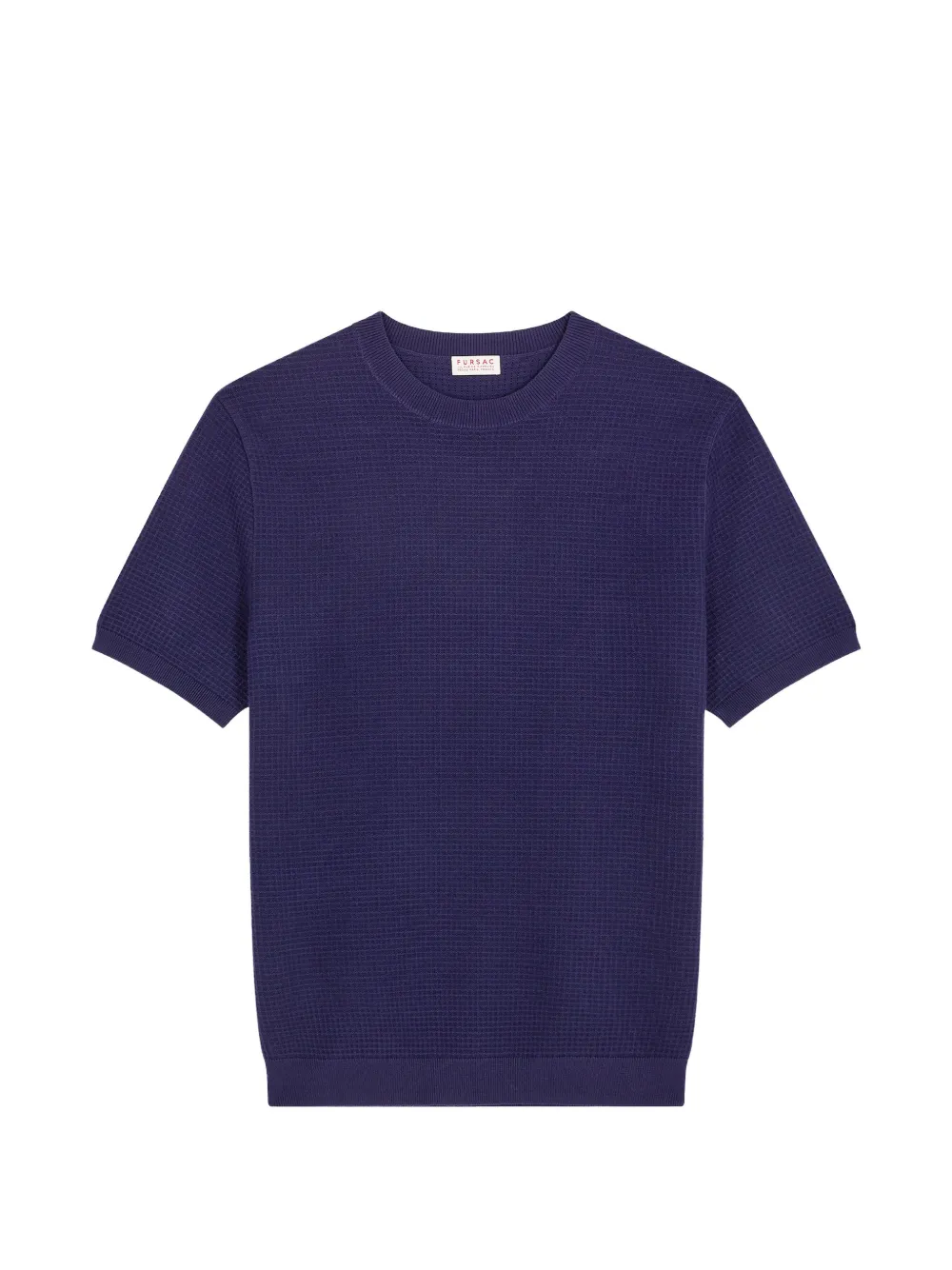 FURSAC waffle-texture T-shirt - Blu
