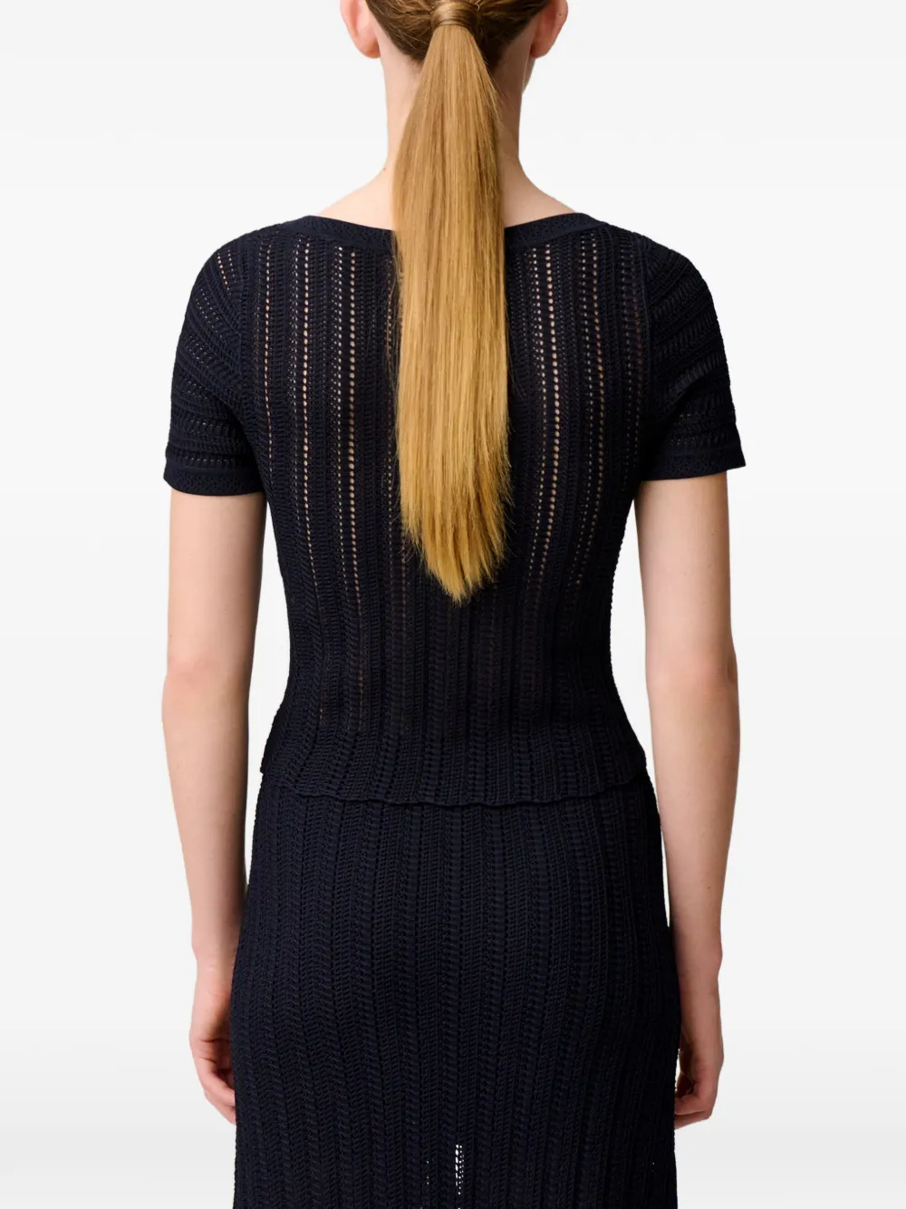 Claudie Pierlot Gehaakte top Blauw