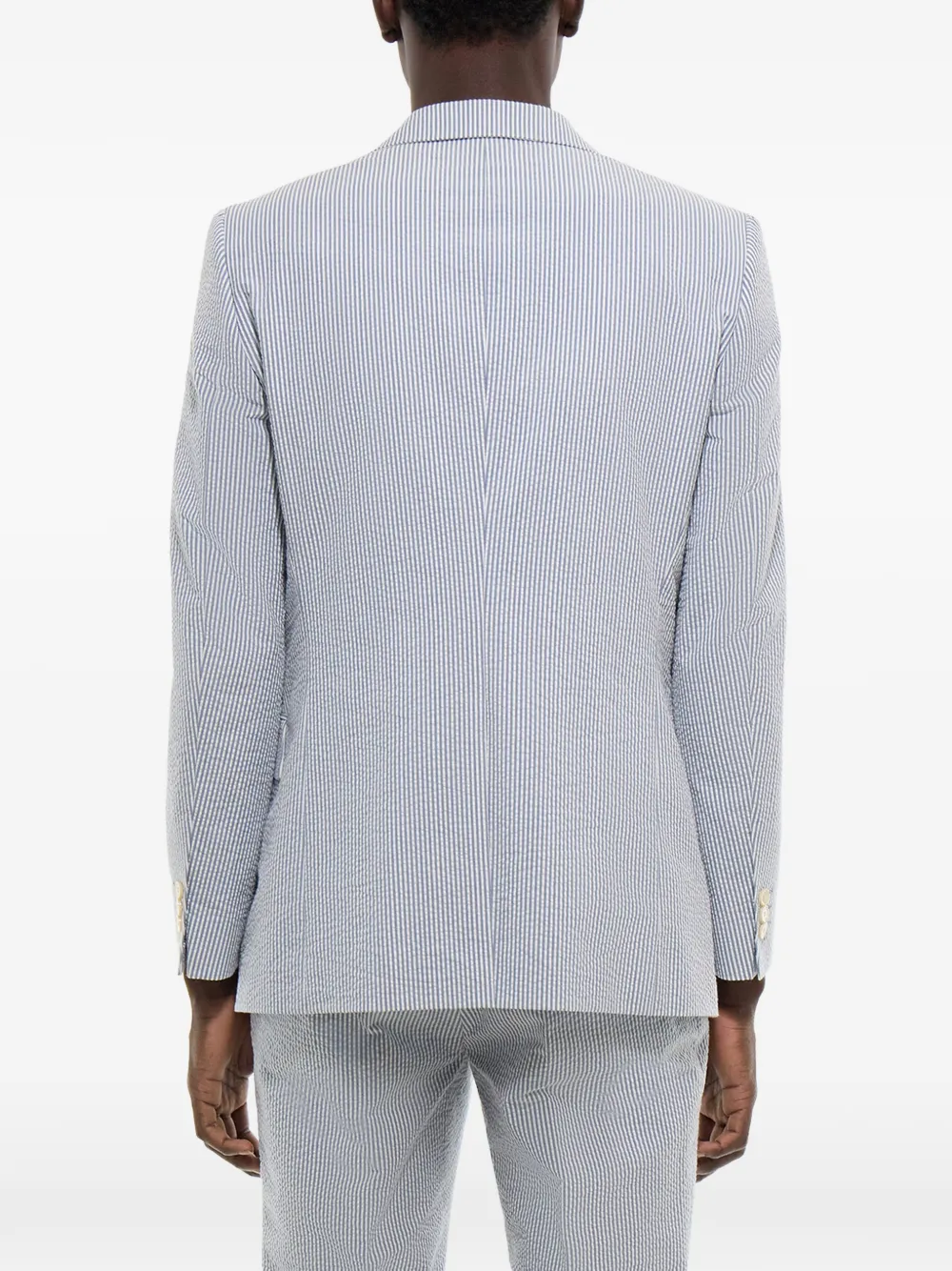 FURSAC Gestreepte blazer Wit