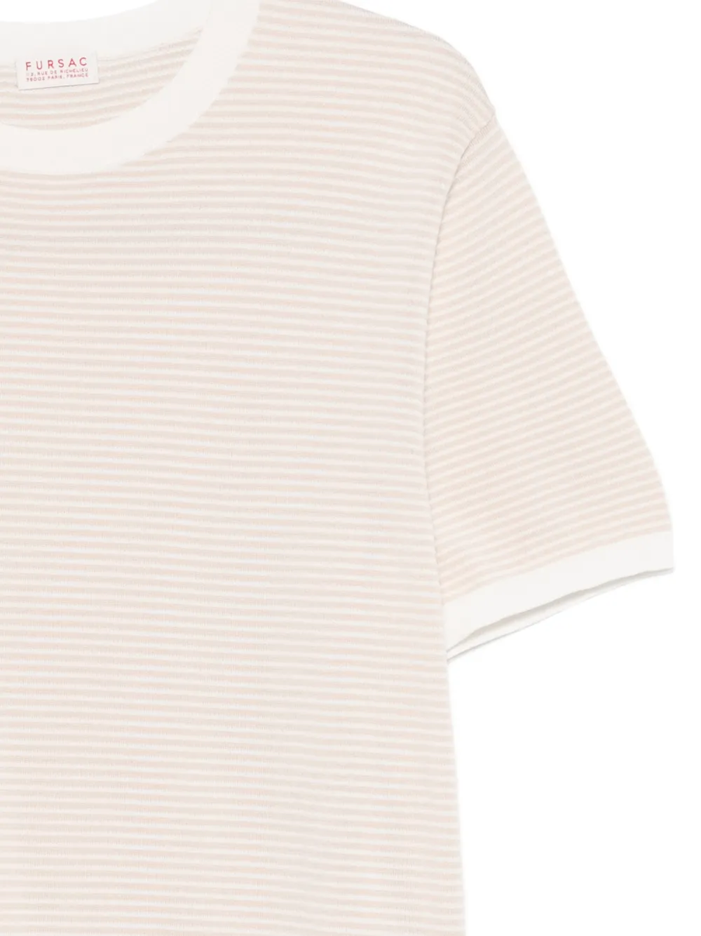 FURSAC Gestreept T-shirt Beige