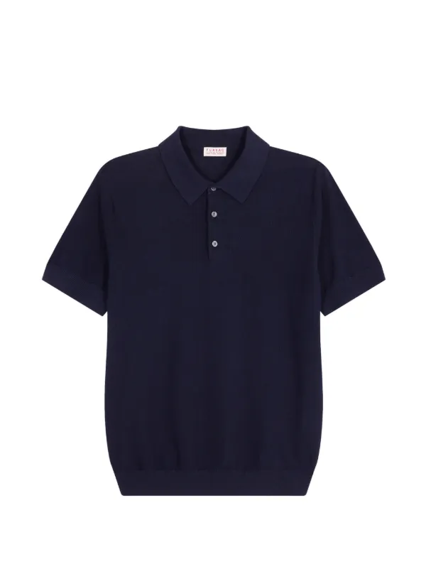FURSAC Button-up Polo Shirt in Blue