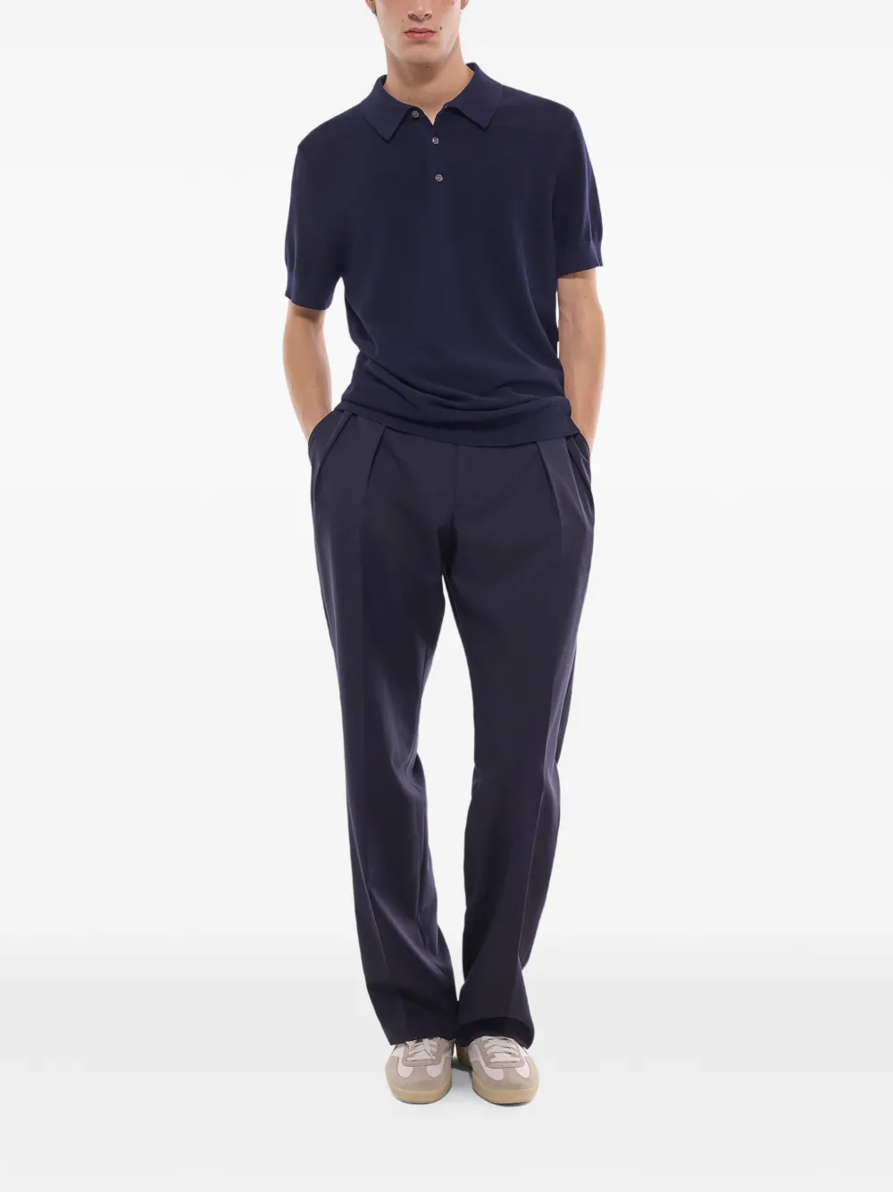 FURSAC button-up polo shirt - Blauw