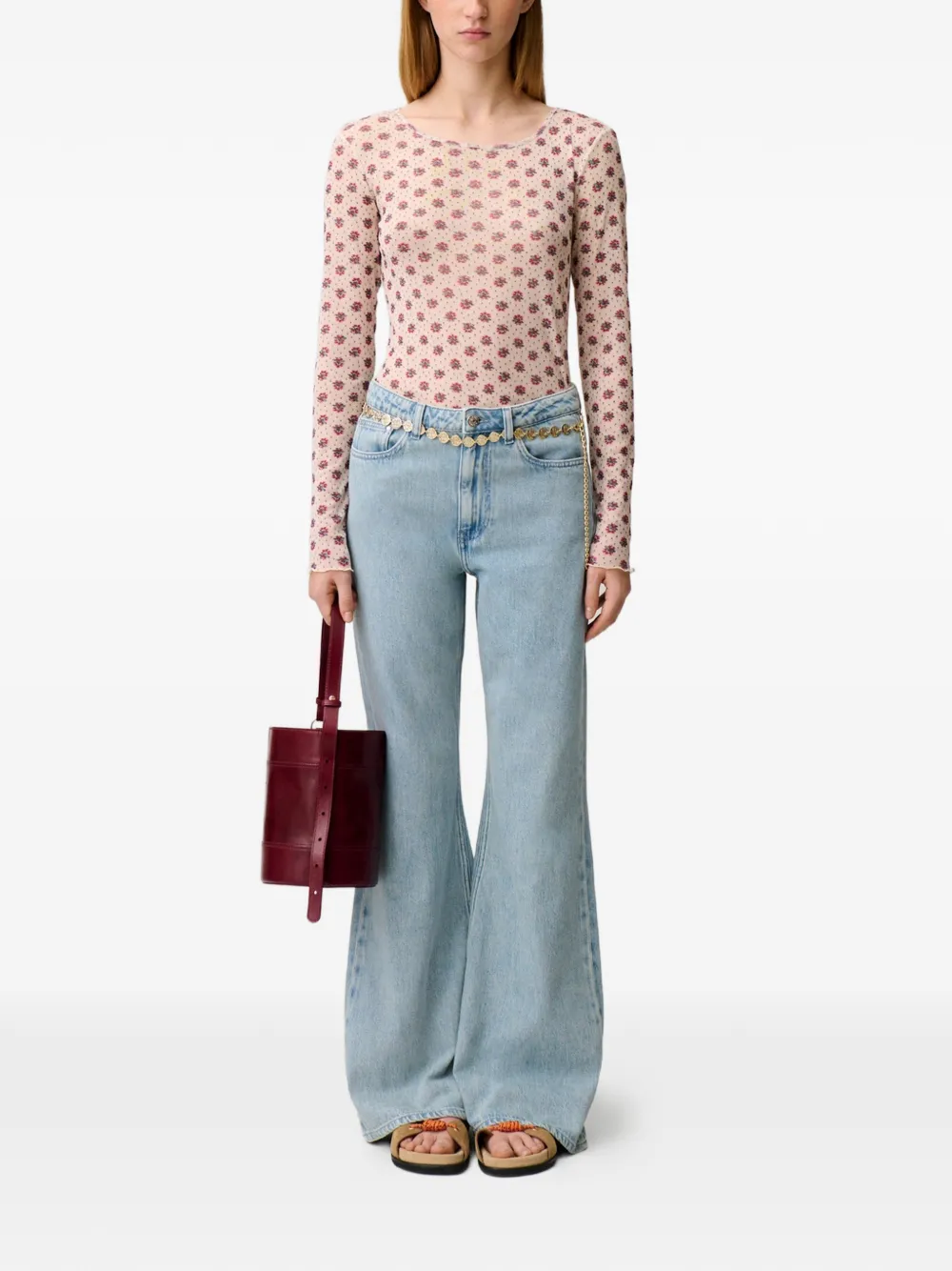 Claudie Pierlot Flared jeans Blauw