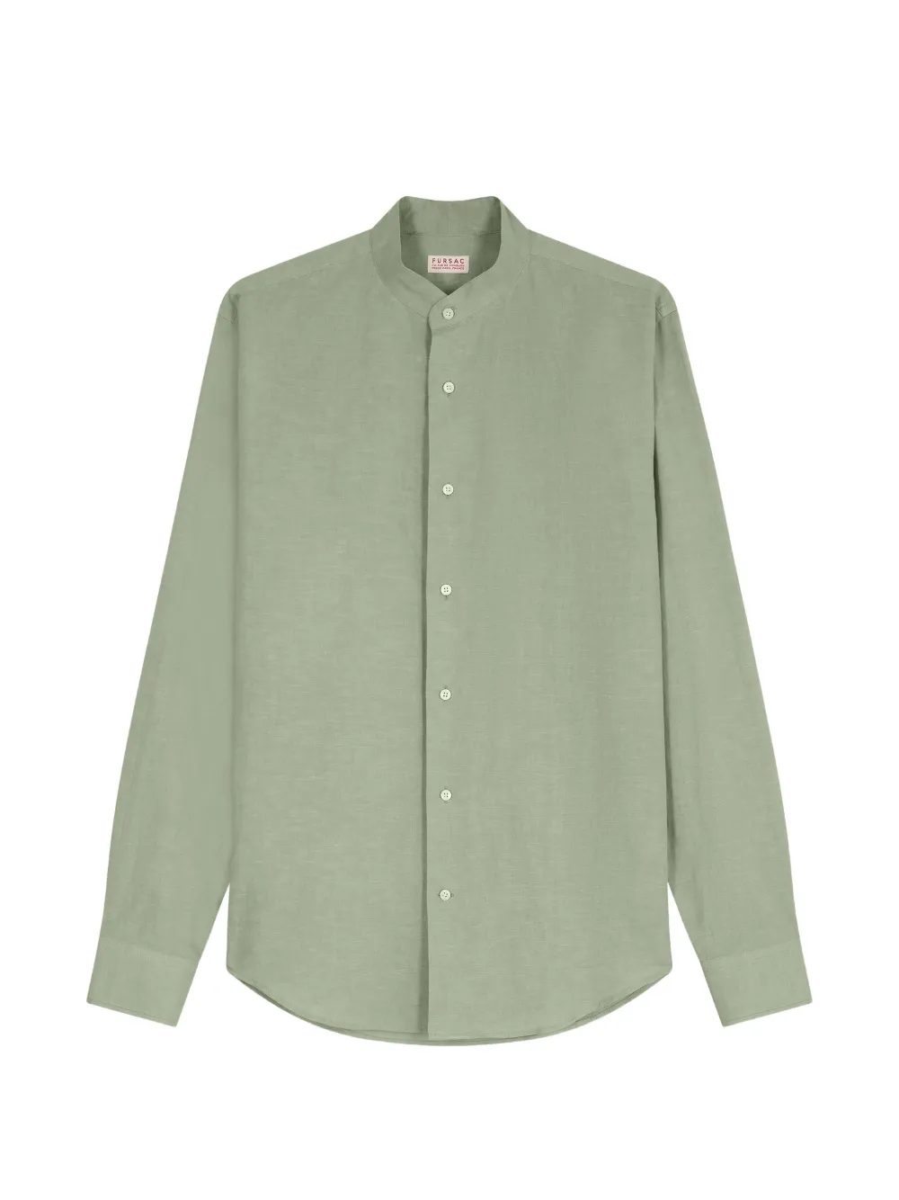 FURSAC band-collar long-sleeve shirt - Verde