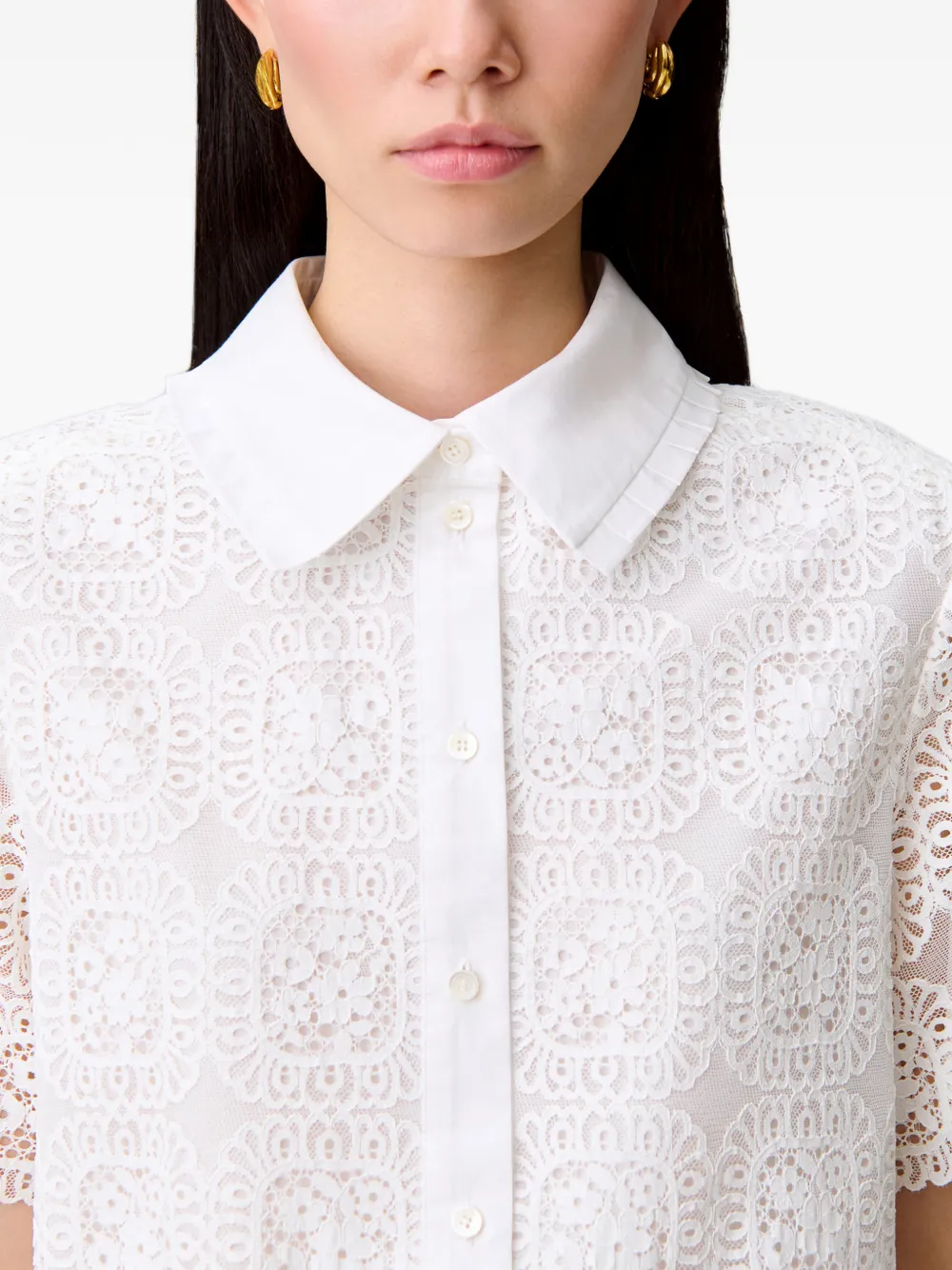 Claudie Pierlot Cropped blouse Wit