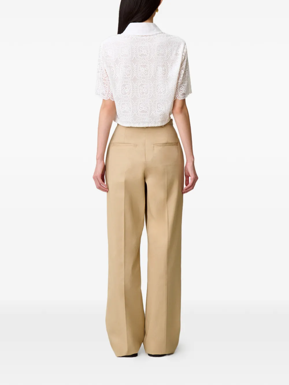 Claudie Pierlot Cropped blouse Wit