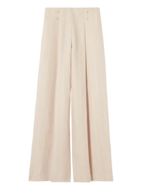 Claudie Pierlot 纽扣细节条纹长裤