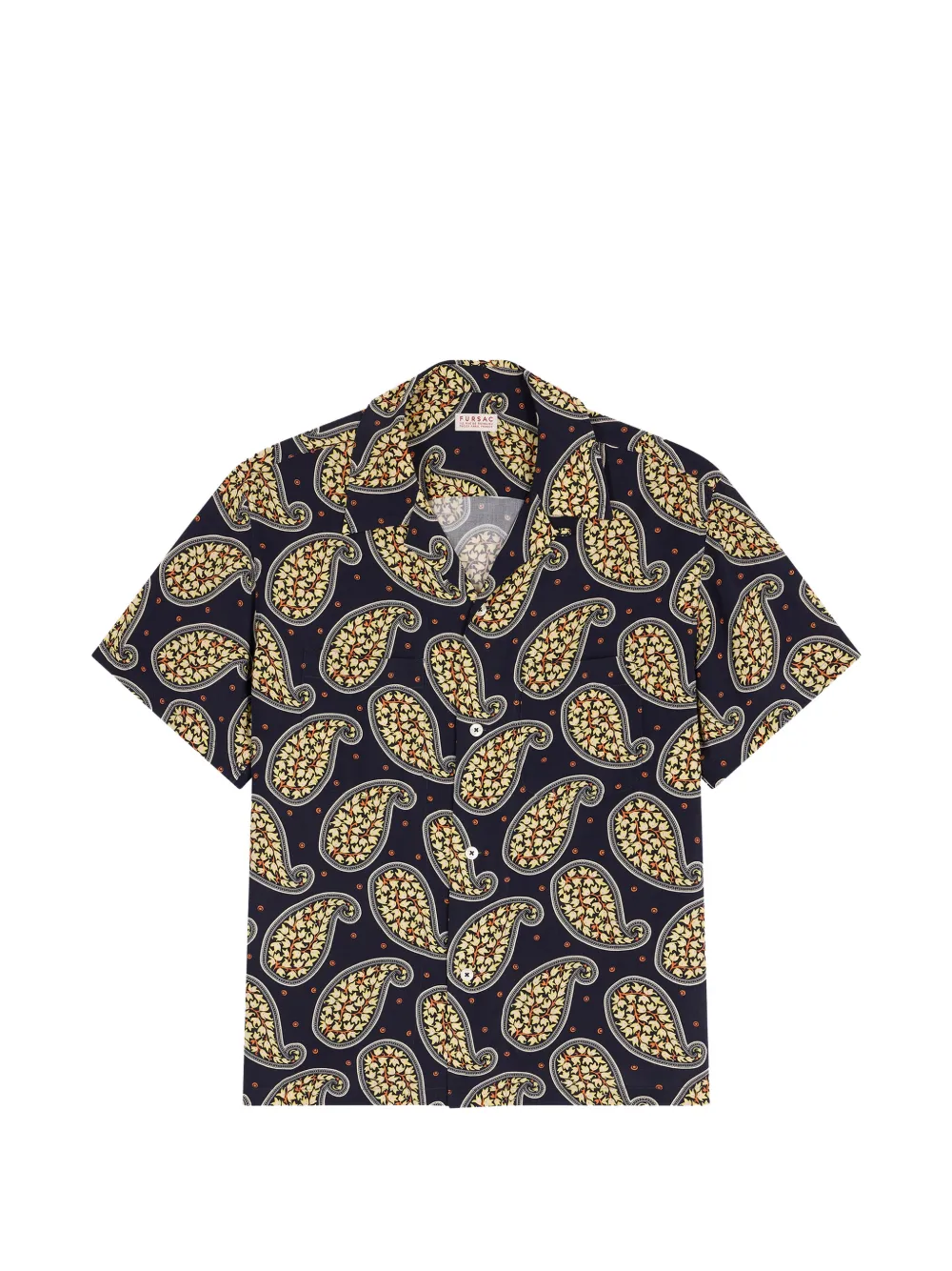 FURSAC Overhemd met paisley-print Blauw