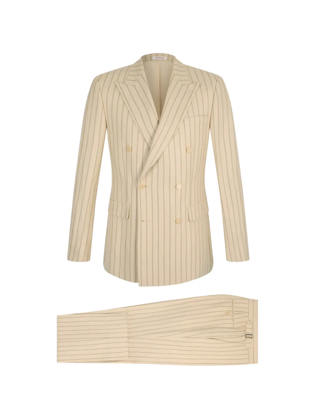 FURSAC pinstripe double-breasted suit - Toni neutri