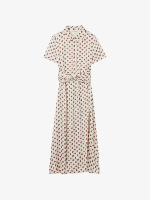 Claudie Pierlot vestido midi con motivo floral