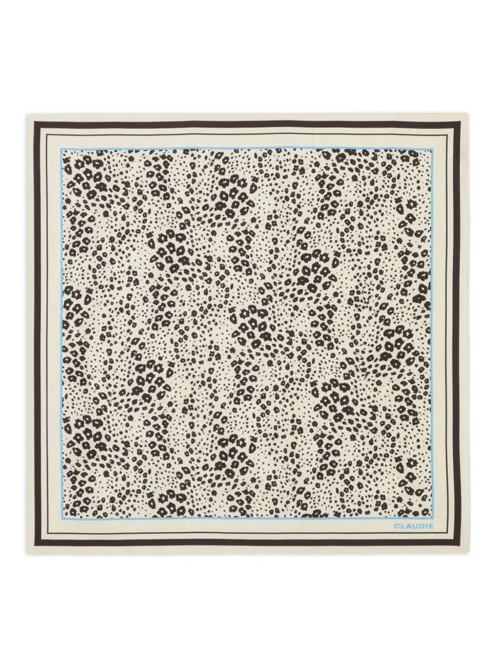 Claudie Pierlot Leopard Print Border Scarf - Toni neutri