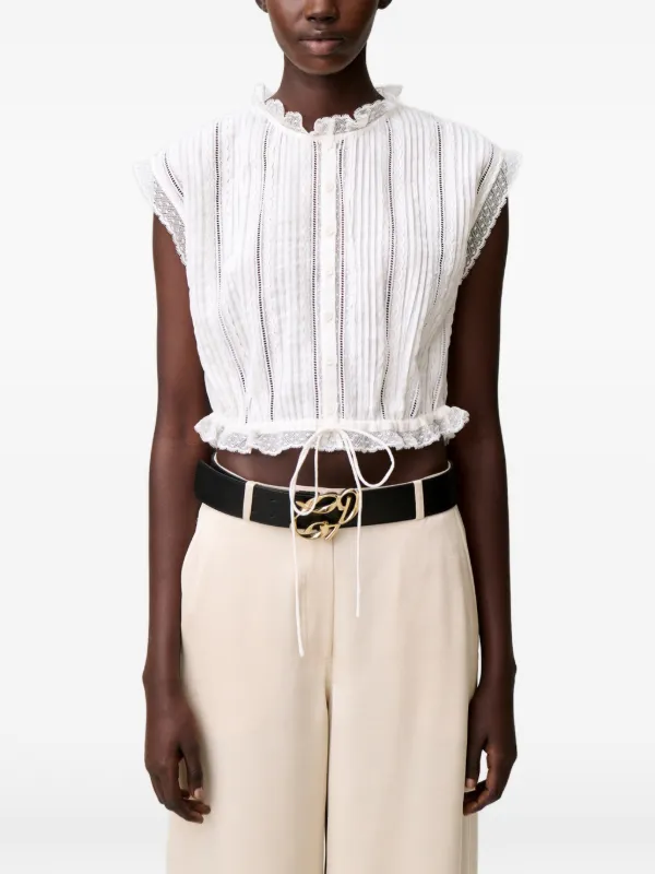 Claudie Pierlot ノースリーブシャツ | ホワイト | FARFETCH JP