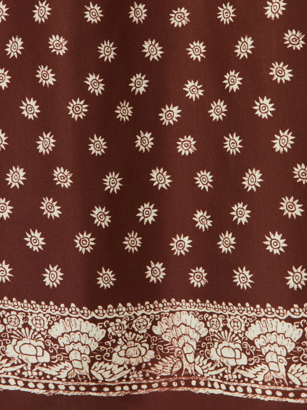 Claudie Pierlot Midi-jurk met bloemenprint Bruin