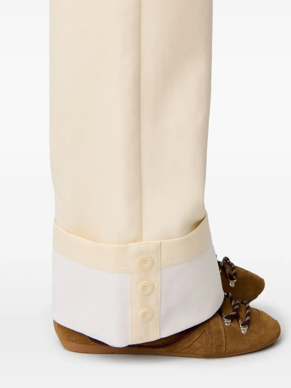 Claudie Pierlot Broek met knoopsluiting Beige