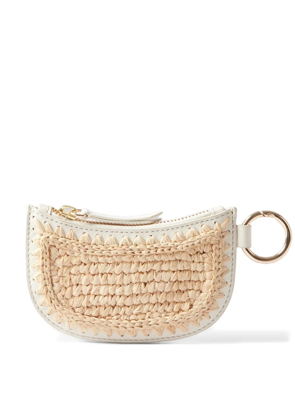 Claudie Pierlot woven-panel wallet - Nude